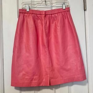 Pink Vintage Genuine Leather Mini Skirt Terry Lewis Classic Luxuries 12 Petite
